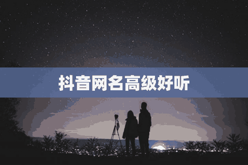 抖音网名高级好听